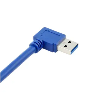Koleno USB3.0 samec na verejných mobilných pevného disku, dátový riadok ľavej a pravej ohýbanie strane linky 30 CM 50 CM