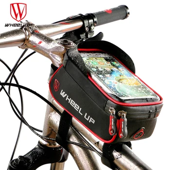 KOLIESKOM NAHOR Cyklistické tašky Rainproof Vpredu na Zips, Taška na Bicykel MTB Dotykový Telefón Tašky Vodotesný GPS Cyklistické Puzdro na bicykli príslušenstvo