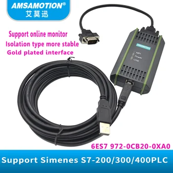 Kompatibilné Siemens S7 - 200 300 400 PLC Kábel 6ES7 972-0CB20-0XA0 USB-MPI Optická Izolácia DP/MPI/PPI PROFIBUS USB/MPI Adaptér