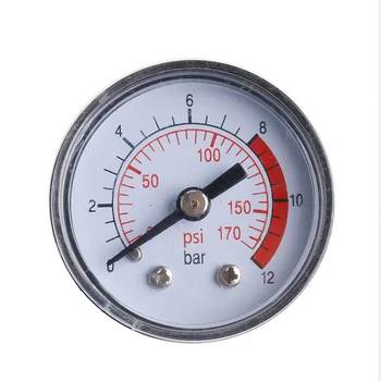 Kompresor Pneumatické, Hydraulické Kvapaliny tlakomer 0-12Bar / 0-170PSI