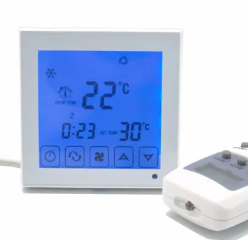 Komã © tou je 2p 4p dotykový displej Fan coil program termostatu regulátor teploty s diaľkovým