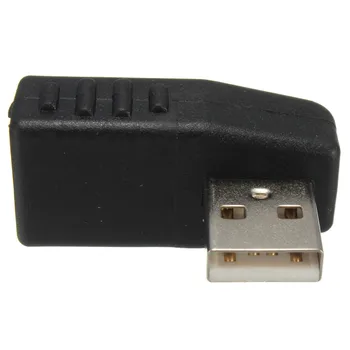 Konektor Plug 90 Stupňov Doľava, Doprava, Nahor, Nadol USB Samec Samica Uhlová L Tvarované Adaptéry USB Predlžovací Adaptér