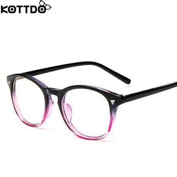 KOTTDO 2017 Retro Okrúhle Okuliare Rám Ženy Značky Módny Návrhár Optické okuliare Rámy Mužov Počítač Okuliare oculos
