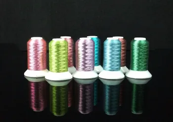 Kovové nite na výšivky 8 Svetlé Candy farby ako stroj /ručné výšivky vlákna