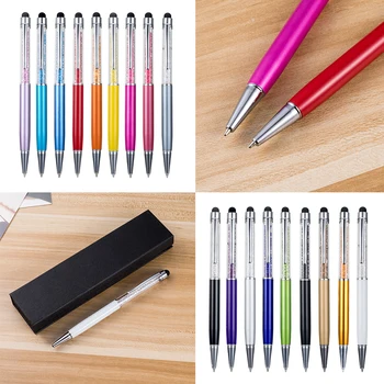 Kovové pero crystal office kancelárske potreby školské potreby pero rukou kapacitu diamond ceruzka dotykový displej guľôčkové pero