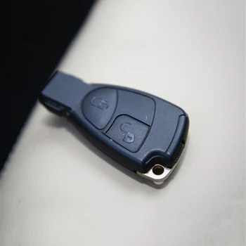 Kožené Tlačidlo puzdro FOB Remote Pre Mercedes Benz C A S ML CLK SLK CLS Triedy Ochranné Kľúča Držiteľa prívesok na Auto styling
