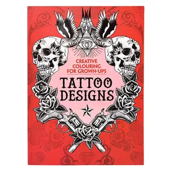 Kreatívne Farbivá Na Grown-UpsTraditional Tetovanie Flash Knihy Lebky Vzor, Jemné Podšívka Pre Tetovanie Body Art Permanentného Make-Upu