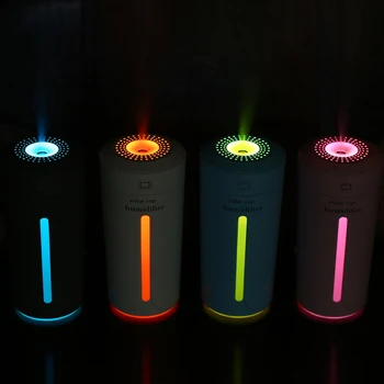 Kreatívne Farby Pohár USB Zvlhčovač Vzduchu pre Domáce Auto Ultrazvukové Mini Aróma Difuzér, Čistička Vzduchu s LED Svetlá Humidificador