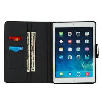 Kryt Pre iPad Vzduchu 1,SZEGYCHX PU Kožené Smart Stand Shell Tablet Case For ipad 5,9.7 palcový s Auto Wake Up/Sleep