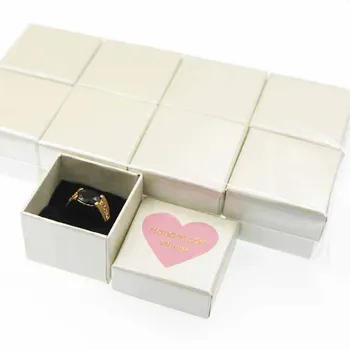 Krásne roztomilé kartón krúžok produkty package box šperky darček display box 10pcs s 10pcs srdce štítok dekoratívne 4*4*3 cm veľkosť