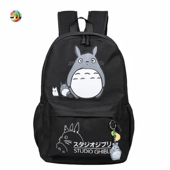 Krásne Totoro pokemon Plátno Batohy Študentský Školský batoh Karikatúra Tlače Batoh Travel Pack Laptop Taška Veľká Silné Batoh