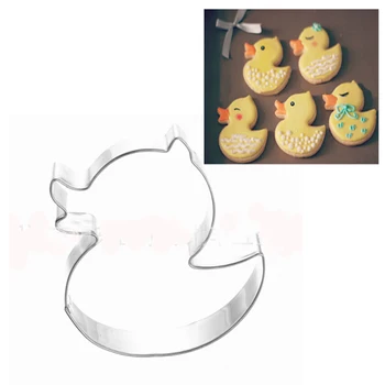 Krásny Duck Tvar Nehrdzavejúcej Ocele Cookie Tortu Cookie Cutter DIY Pečenie Nástroj biscoito DH134