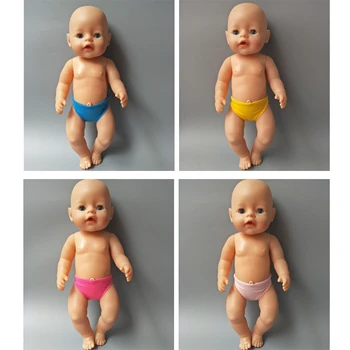 Krátke nohavice pre 43 cm Zapf Baby Born bábik 18-palcové bábiky, bielizeň pre bábiky baby