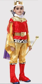 Kráľ Deti Cosplay Halloween Kostýmy pre Deti Cute Party Boy Vyhovuje Maškarný