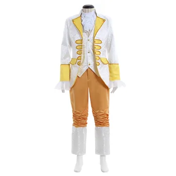 Kráľ, Princ Stredoveké Renesančné Mužov Cosplay Kostým Oblečenie Top Nohavice, Vesta Kravatu Celý Súbor