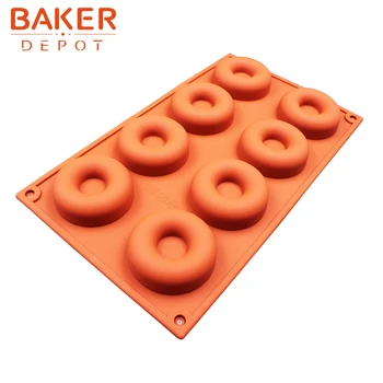 Kuchynské náradie tortu formy 8 mreže šišku dizajn kruhu puding muffin silikónové formy na chlieb nástroje CDSM-086