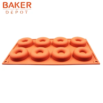 Kuchynské náradie tortu formy 8 mreže šišku dizajn kruhu puding muffin silikónové formy na chlieb nástroje CDSM-086