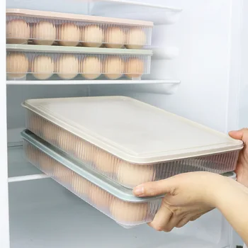 Kuchyňa Vajcia Úložný Box Organizátor Chladnička Skladovanie Vajec 24 Vajcia Organizátor Kontajner Potravín Riešenie Úložného Kontajnera Plastové Boxy