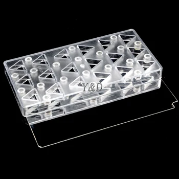 Kvalita Trojuholníka, Trojuholníková Tvarované Pevného Plastového Polykarbonátu Magnetické Magnet Prenos PC Čokoláda Formy S Oceľového Plechu Plechu