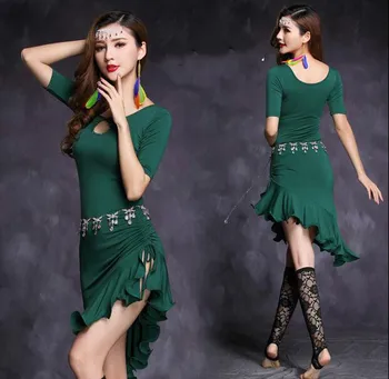 Kvalitné brušného tanca kostým bellydance šaty pre ženy 3colors tanečné šaty M, L