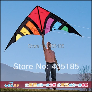 Kvalitné outdoor fun sports 2,8 m odolný nylon Moc Stunt Kite Karbónový prút Factory Outlet Vstupná Úroveň Dobrý Lietania