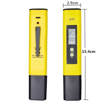 Kvalitné pero dizajn PH Tester Digitálne Vody Kyselina meter 0.01 automatické kalibrovanie 15%