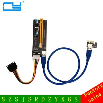Kvalitný PCI-E Express Powered Stúpačky Karty W/ USB 3.0 extender Kábel 1x až 16x Monero JÚL 4 Levert Dropship