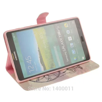 Kvalitný Stojan Flip Pu Kožené puzdro Pre Samsung Galaxy Tab S 8.4 palcový T700 T705 Tablet Pc Prípadoch Zadný Kryt S Sloty pre Karty