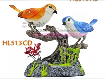 Kvalitný tovar krásnych vtákov Elektrické Hračky ovládanie Hlasom vták 15x13x13cm hračka darček w6977