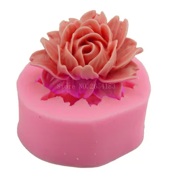 Kvet, kvet Ruže Silikónové Fondant Mydlo 3D Tortu Formy Cupcake Želé Cukríky, Čokoládové Dekorácie Pečenie Nástroj Formy FQ1791