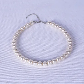 Kvet sezóny dievča 12mm perlový náhrdelník, dievča, šperky, dievča perlový náhrdelník darček, party, denné šaty, farba.