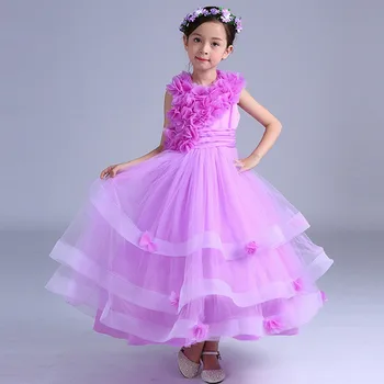 Kvetinová Víla kostýmy letné šaty pre deti strany Halloween Kostým princezná pre deti Kvet dievča tanečné šaty