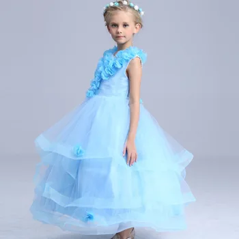 Kvetinová Víla kostýmy letné šaty pre deti strany Halloween Kostým princezná pre deti Kvet dievča tanečné šaty