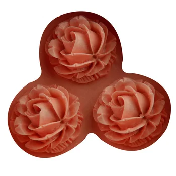 Kvety Silikónové Formy 3D Rose Forme Šablóny Pre Mydlo, Sladkosti, Čokoláda, Zmrzlina, cake zdobenie nástroje F0642
