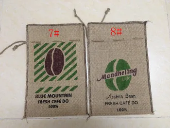 Káva vrecoviny taška/šnúrkou vrecoviny vrece/káva taška balenie/tlač vrecoviny bean puzdro
