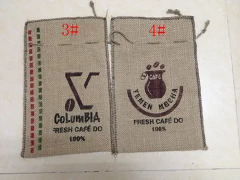 Káva vrecoviny taška/šnúrkou vrecoviny vrece/káva taška balenie/tlač vrecoviny bean puzdro