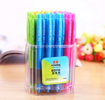 Kórejský Kawaii Papiernictvo Modrá Náplň Cilck guličkové Pero, 0.7 mm Víťazný 2011E Guľôčkové Perá pre Študentov Kancelárske a Školské potreby