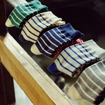 Kórejský Mens Pruhy Šaty Dlhé Ponožky Lacné Mužov Samec Zelenej Klasické Prekladané Bavlna Bussiness Ponožka