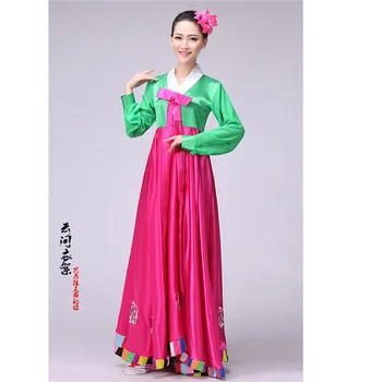 Kórejský tradičné šaty hanbok kórejský národný kostým ázijské oblečenie kórejský kostýmy, svadobné šaty, ľudové tanečné kostýmy
