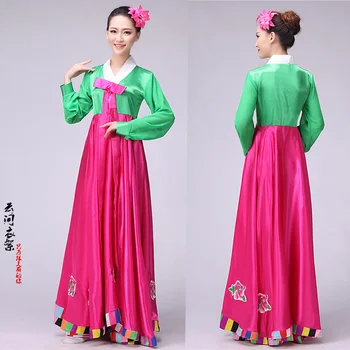 Kórejský tradičné šaty hanbok kórejský národný kostým ázijské oblečenie kórejský kostýmy, svadobné šaty, ľudové tanečné kostýmy