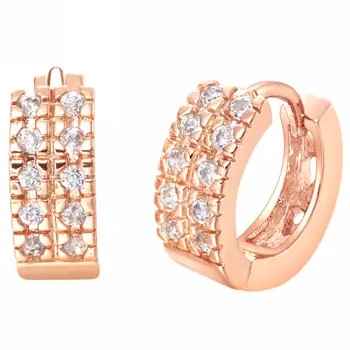 Kórejský Valentína Darček Strieborné Kruhové Náušnice pre Ženy Crystal Vintage Šperky Nové Náušnice s Bijoux Módne zľavu 15% R322