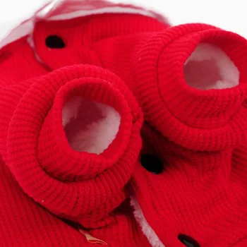 Kórejský Štýl Pet Oblečenie Falošné dva kusy Červenej Psie Oblečenie Mäkký Sveter Jemné Západnej bunda Šteňa Tričko oblečenie pre Mačky