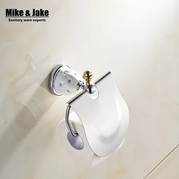 Kúpeľňové doplnky diamomd Toaletného Papiera Držiak Roll Držiteľ,Tkanivo Držiteľ,Pevné Brass -kúpeľňové Doplnky Produkty MC6726