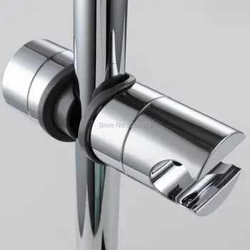 Kúpeľňové Doplnky Univerzálne 18~25 mm ABS Plast Sprcha List Rail Bar Držiak Nastaviteľný Upevnite Držiak Držiak Náhradného