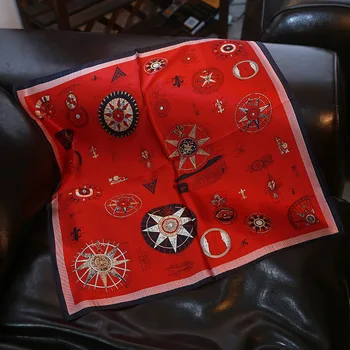 Lady Blinger vysokej kvality červená hviezda hodváb šatku malé hodvábna šatka dekoratívne hodvábna šatka kabelka dekoratívne šatku