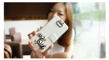 LaMaDiaa Roztomilý 3D Zebra Peňaženky puzdro Pre iPhone X 7 8 Plus Flip Cover Kožené Stojan Telefónu Taška Prípade iPhone6 6S Plus 5S SE 5C 4S