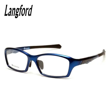 Langford okuliare, rám v pohode človek zefektívniť krátkozrakosť predpis okuliare full-frame Non-slip červená optické nos pards 2105