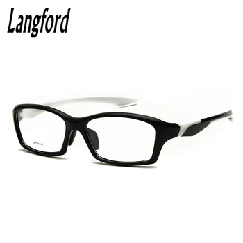 Langford značky big face okuliare, rám mens optické sklá flexibilné okuliare TR90 rám okuliarov na predpis