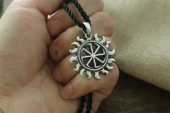 Lanseis 1pcs slovanské prívesok gotický viking staroveký grécky boh slnka amulet antique silver mužov Náhrdelník s príveskom, punk šperky