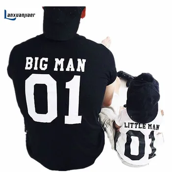 Lanxuanjiaer rodiny zodpovedajúce oblečenie otec a syn detské letné rodinné oblečenie oblečenie T-shirt pre otca a syna, šaty, kostýmy